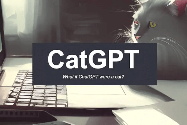 CatGPT：恶搞版ChatGPT-当喵星人统领AI领域特色图