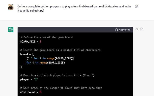 ChatGPT编写python代码