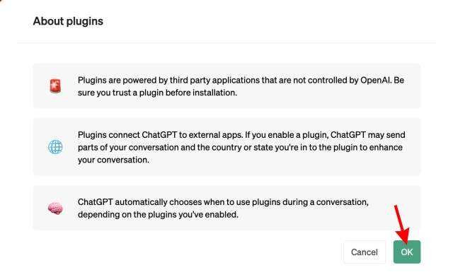 以插件方式使用ChatGPT免责声明