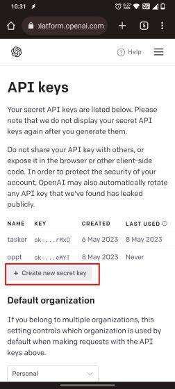 从OpenAI获得API密钥