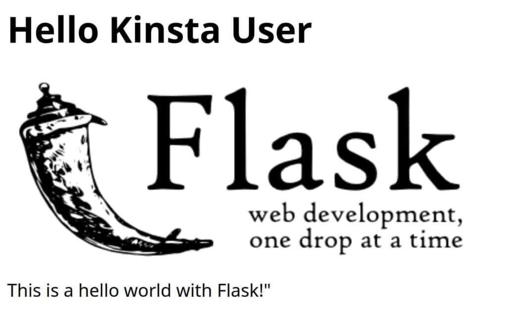 Flask生成的页面