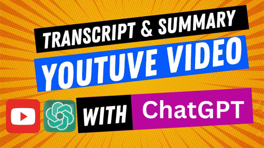 如何使用ChatGPT对YouTube视频进行转录、总结和聊天