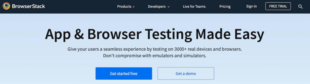 用BrowserStack运行跨浏览器测试