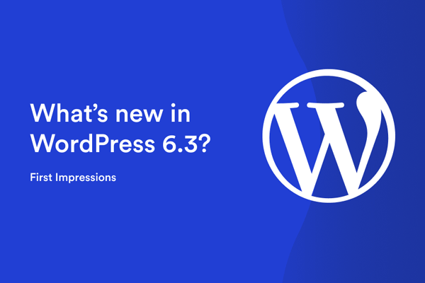 WordPress 6.3新功能