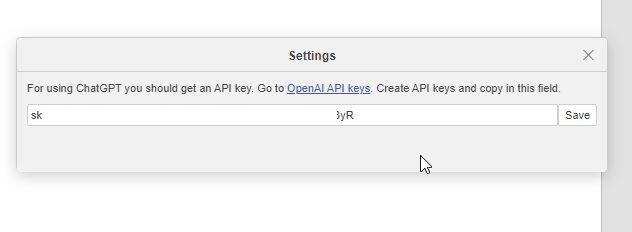 粘贴 OpenAI API 密钥