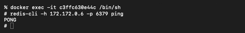 通过 Redis 服务器的 IP 地址和端口向其发送 ping