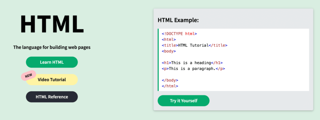 HTML 语言示例