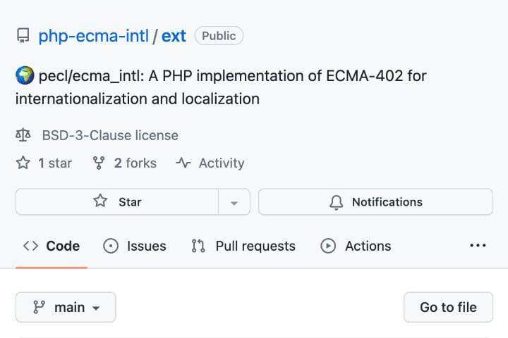 PHP ECMA Intl