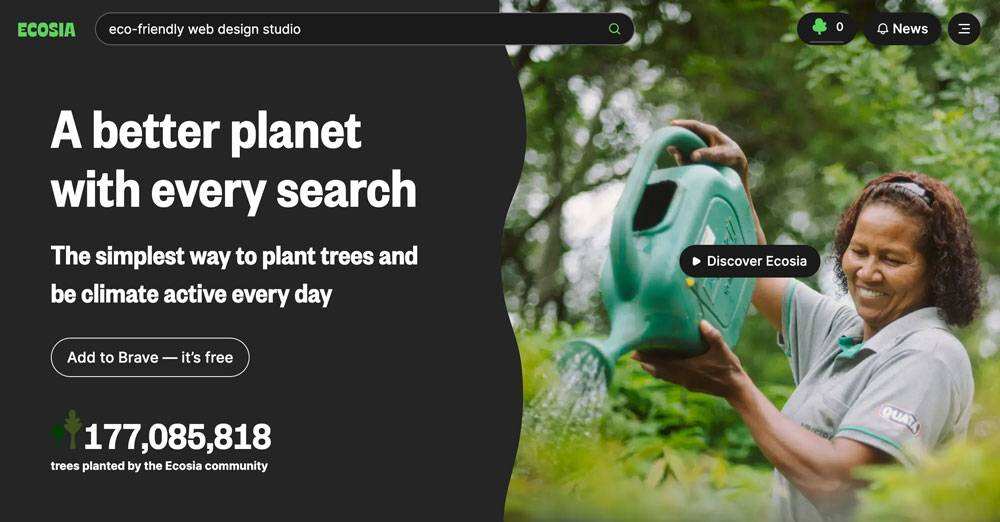 Ecosia 搜索引擎