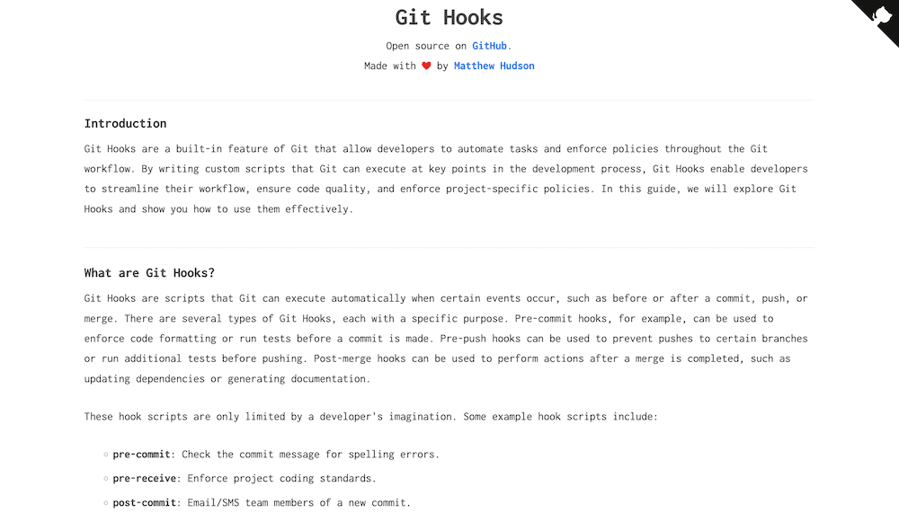 GitHooks 指南网站