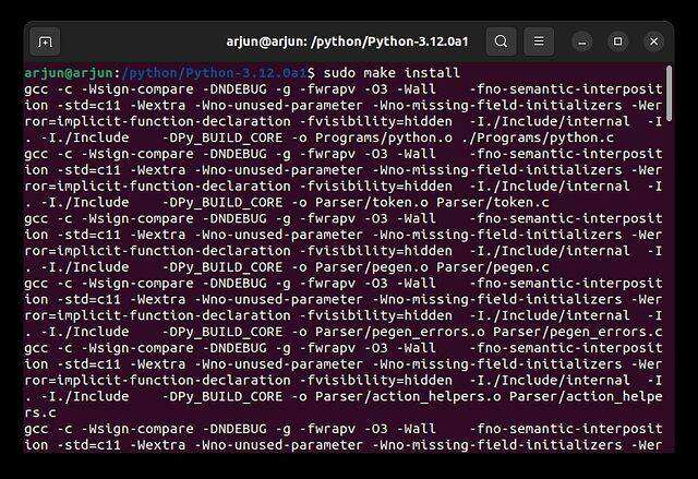 在 Ubuntu 中构建 Python
