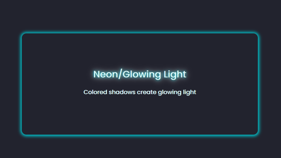 CSS霓虹灯或荧光灯效果图