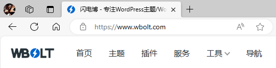 wbolt.com 采用顶级域名后缀