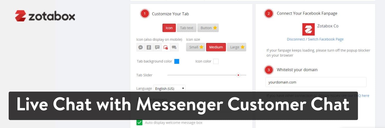 WordPress 插件 Live Chat with Messenger Customer Chat 