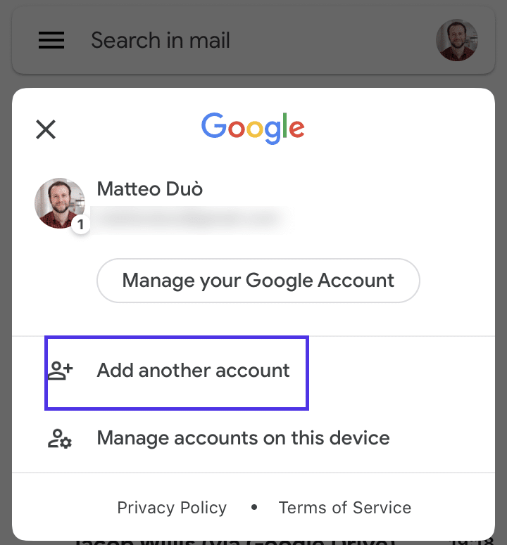 在 Gmail 中添加新电子邮件帐户 (iOS)