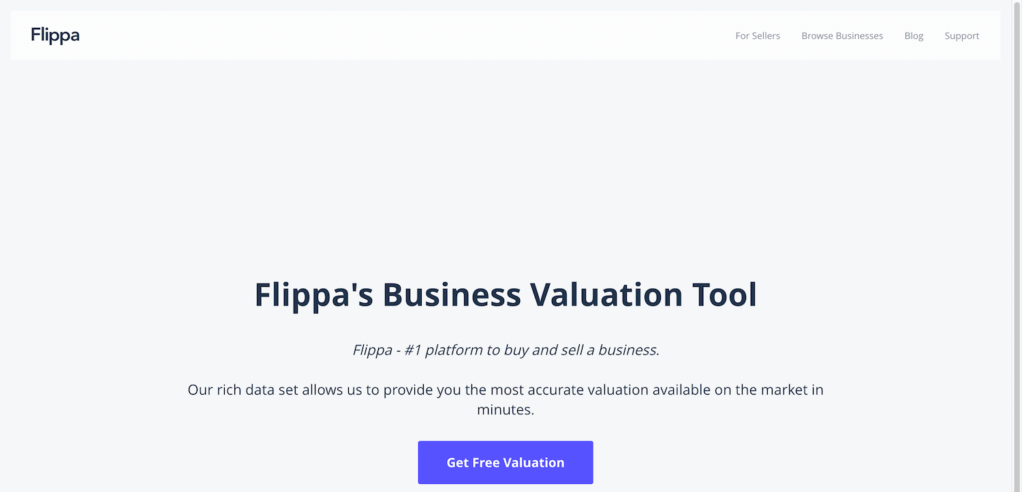 Flippa 网站价值计算器