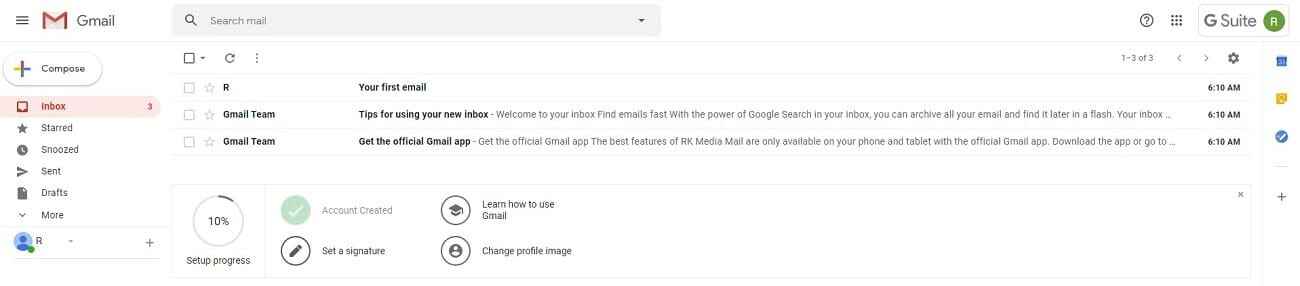 测试新的 Gmail 地址