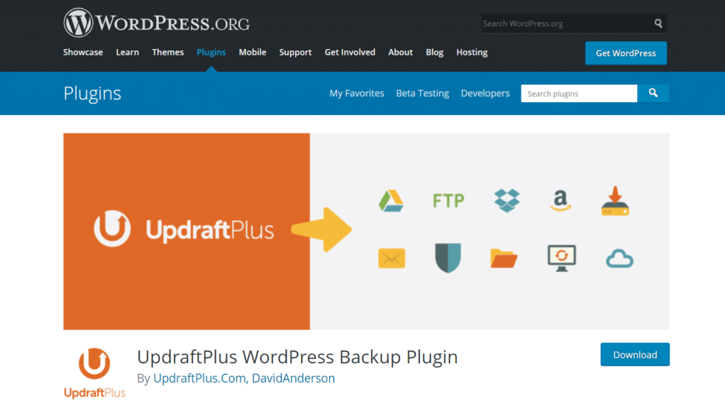 WordPress 备份插件 - UpdraftPlus 