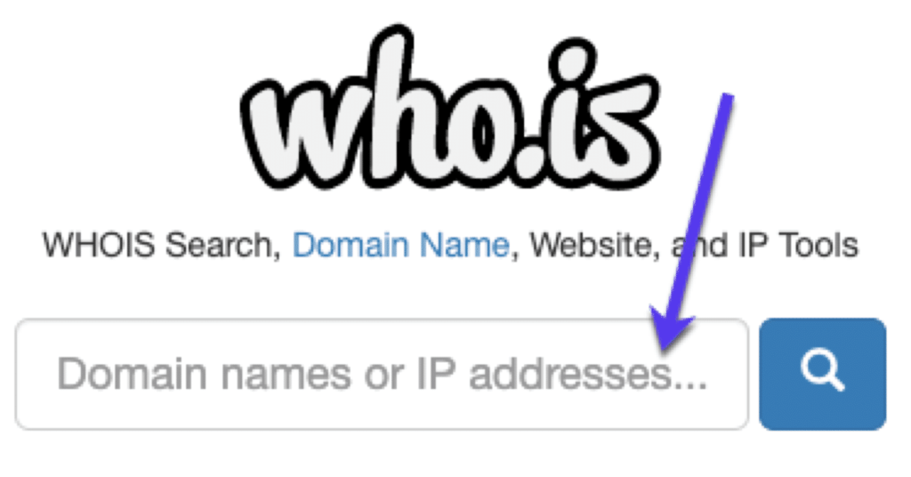 WHOIS lookup 