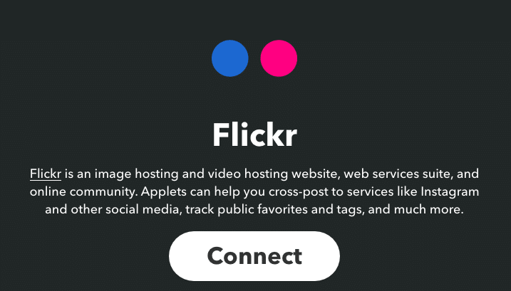 将 Flickr 和 WordPress 账户连接到 IFTTT 网络服务