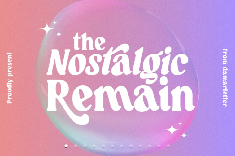 Nostalgic Remain Font Family Nostalgic Remain Font Family