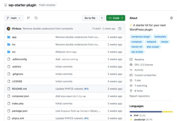 WP Starter Plugin WP Starter Plugin