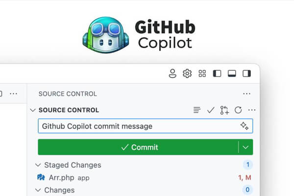 使用自定義指令改進Copilot Git提交訊息精選圖片