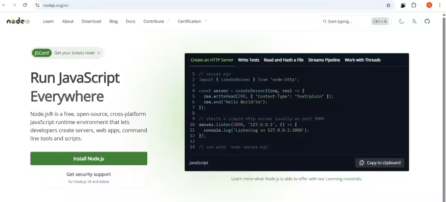 NodeJS 